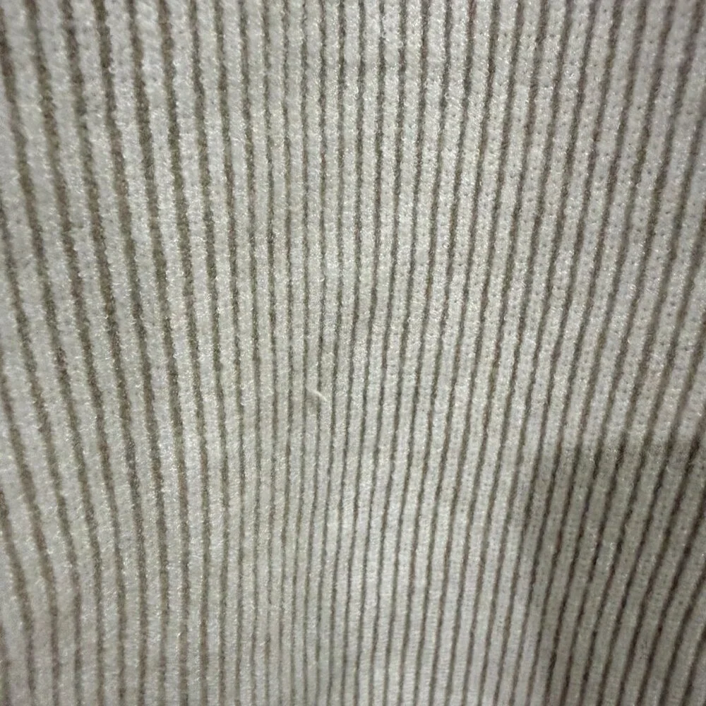 cyrus ribbed mock neck sweater in light tan size L like new - Picture 3 of 6